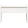Odlingslådor med ben vit 110x31x70 cm massiv furu vidaXL – miniatyr 5