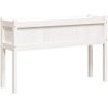 Odlingslådor med ben vit 110x31x70 cm massiv furu vidaXL – miniatyr 7