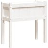 Odlingslådor med ben vit 70x31x70 cm massiv furu vidaXL – miniatyr 2