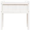 Odlingslådor med ben vit 70x31x70 cm massiv furu vidaXL – miniatyr 5