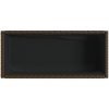 Odlingslådor med hylla 2 st brun konstrotting vidaXL 70 x 28 x 70 cm – miniatyr 9
