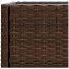 Odlingslådor med hylla 2 st brun konstrotting vidaXL 70 x 28 x 70 cm – miniatyr 10