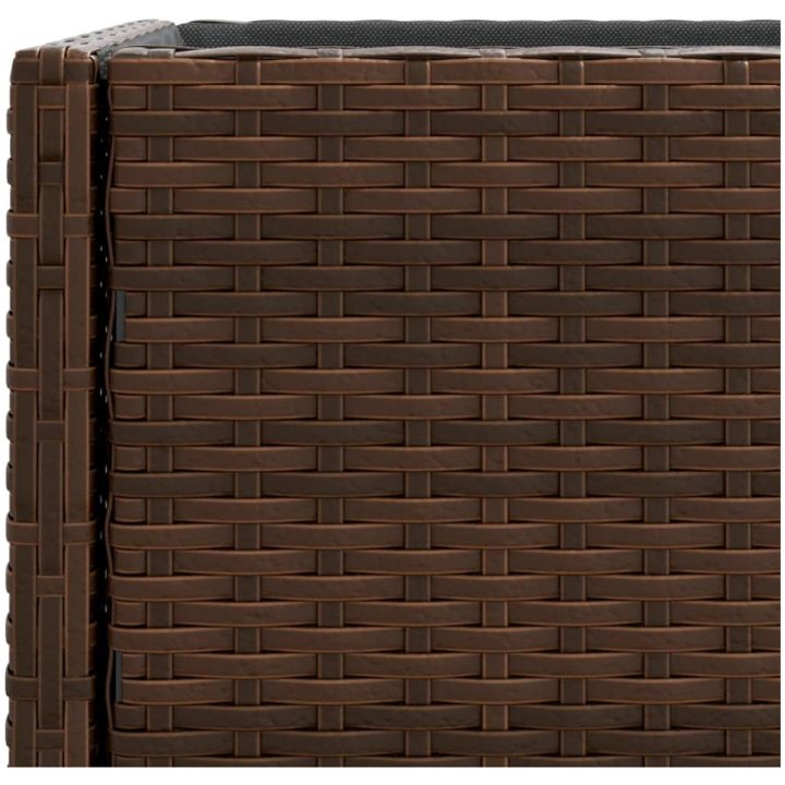Odlingslådor med hylla 2 st brun konstrotting vidaXL 70 x 28 x 70 cm – bild 10