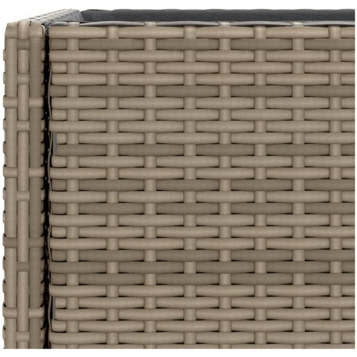 Odlingslådor med hylla 2 st grå konstrotting vidaXL 70 x 28 x 70 cm – bild 10