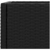 Odlingslådor med hylla 2 st svart konstrotting vidaXL 70 x 28 x 70 cm – miniatyr 10