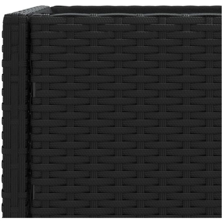 Odlingslådor med hylla 2 st svart konstrotting vidaXL 70 x 28 x 70 cm – bild 10