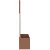Odlingslådor med spaljé 2 st brun WPC vidaXL 65 x 33 x 135 cm – miniatyr 5