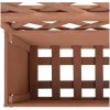 Odlingslådor med spaljé 2 st brun WPC vidaXL 65 x 33 x 135 cm – miniatyr 7