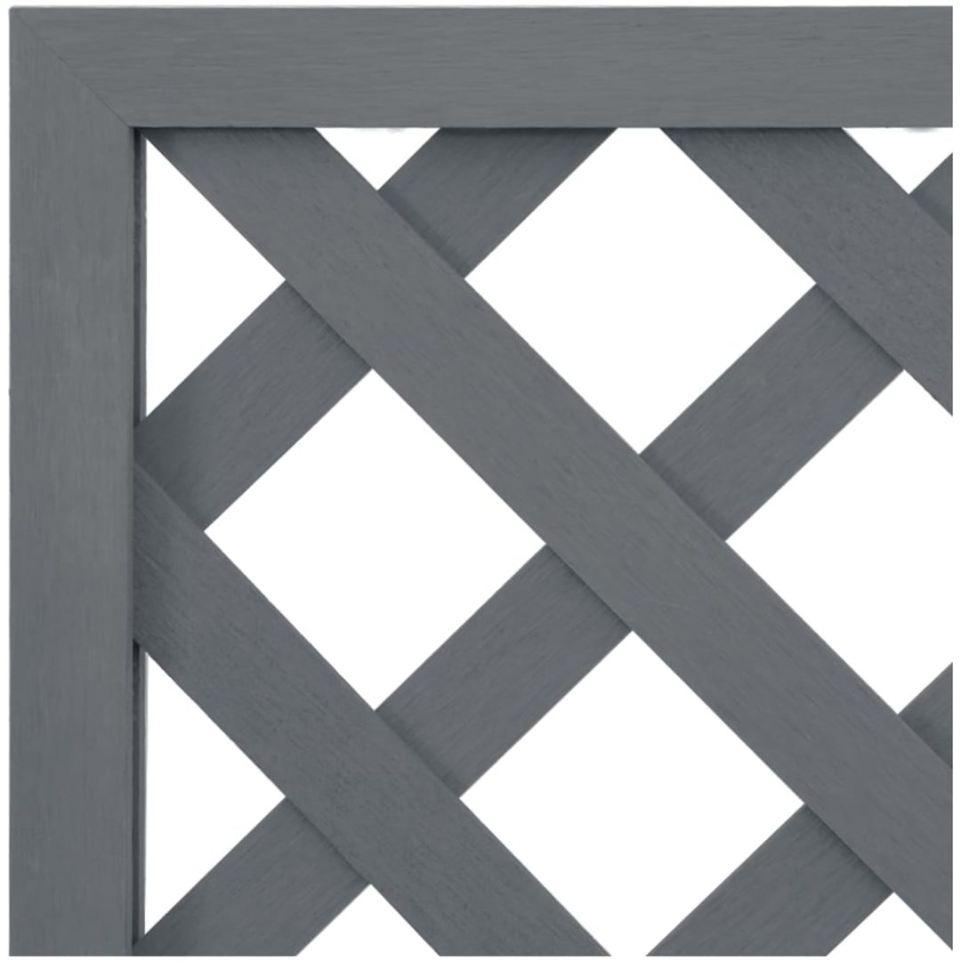 Odlingslådor med spaljé 2 st grå WPC vidaXL 65 x 33 x 135 cm – bild 6
