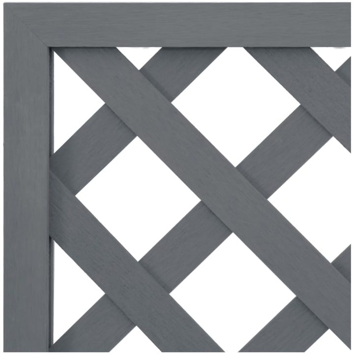 Odlingslådor med spaljé 2 st grå WPC vidaXL 65 x 33 x 135 cm – bild 6
