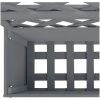 Odlingslådor med spaljé 2 st grå WPC vidaXL 65 x 33 x 135 cm – miniatyr 7