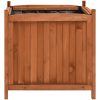 Odlingslådor upphöjda 2 st 50x50x50 cm granträ vidaXL – miniatyr 3