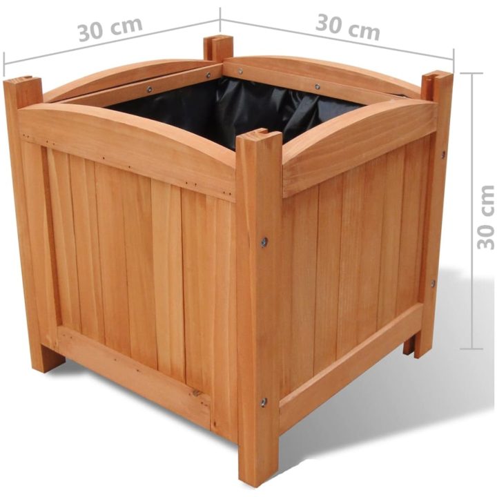 Odlingslådor upphöjda 4 st 30x30x30 cm vidaXL – bild 5