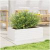 Odlingslådor vit massiv furu vidaXL 70 x 40 x 23 cm – miniatyr 3