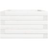 Odlingslådor vit massiv furu vidaXL 70 x 40 x 23 cm – miniatyr 6