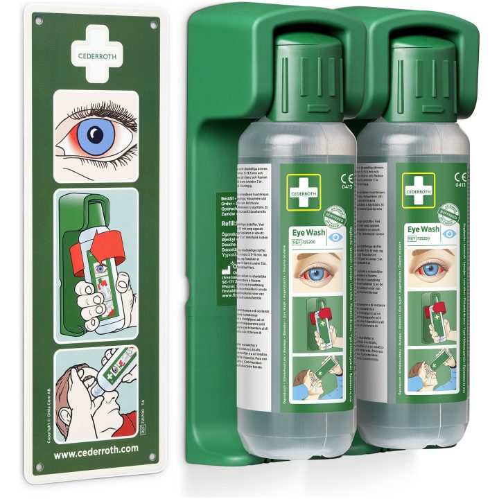 Ögondusch Väggfäste Grön Cederroth – bild 7