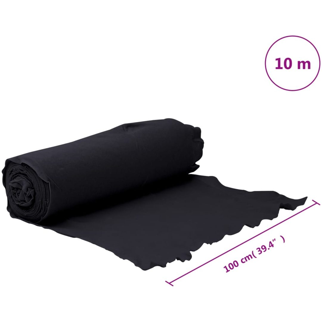 Ogräsduk 1x10 m polyesterfiber svart vidaXL 10 m (150 gsm) – bild 10