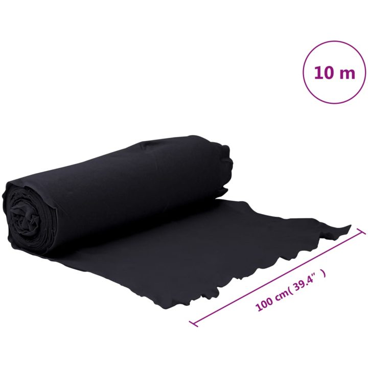 Ogräsduk 1x10 m polyesterfiber svart vidaXL 10 m (150 gsm) – bild 10
