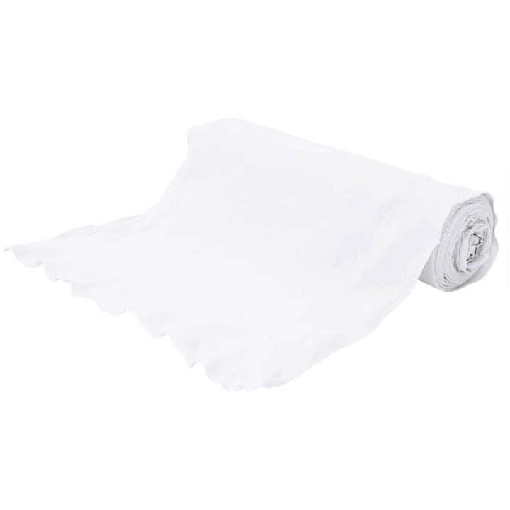 Ogräsduk 1x10 m polyesterfiber vit vidaXL 10 m (100 gsm) – bild 7
