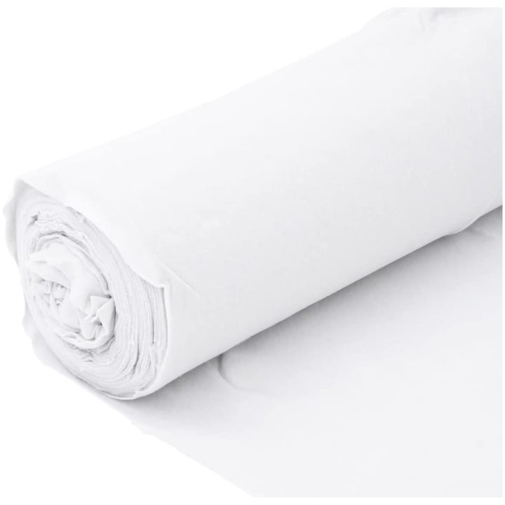 Ogräsduk 1x10 m polyesterfiber vit vidaXL 10 m (100 gsm) – bild 8