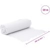 Ogräsduk 1x10 m polyesterfiber vit vidaXL 10 m (100 gsm) – miniatyr 10