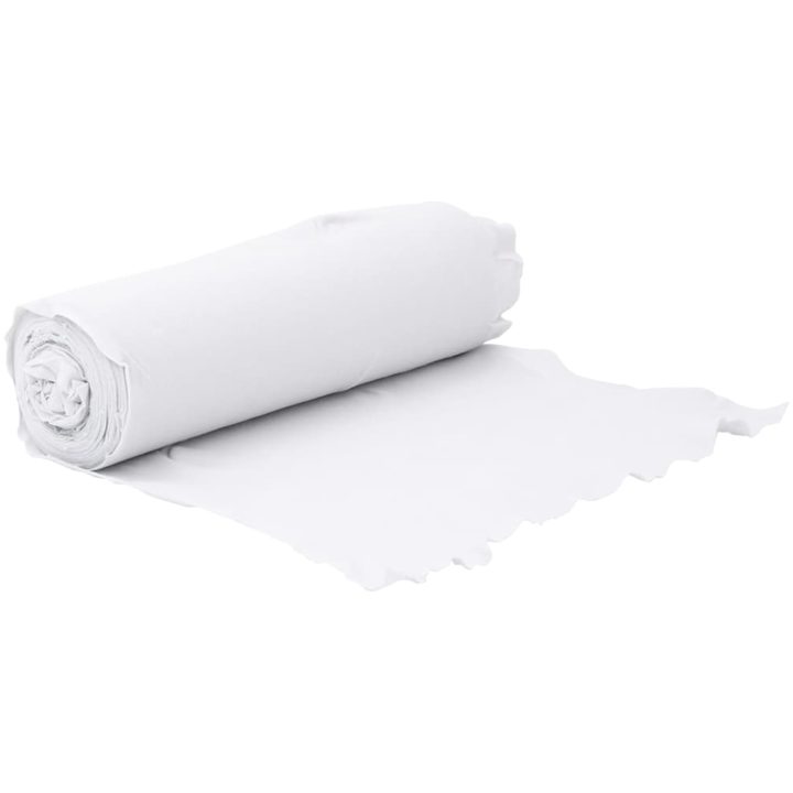 Ogräsduk 1x50 m polyesterfiber vit vidaXL 50 m (100 gsm) – bild 2