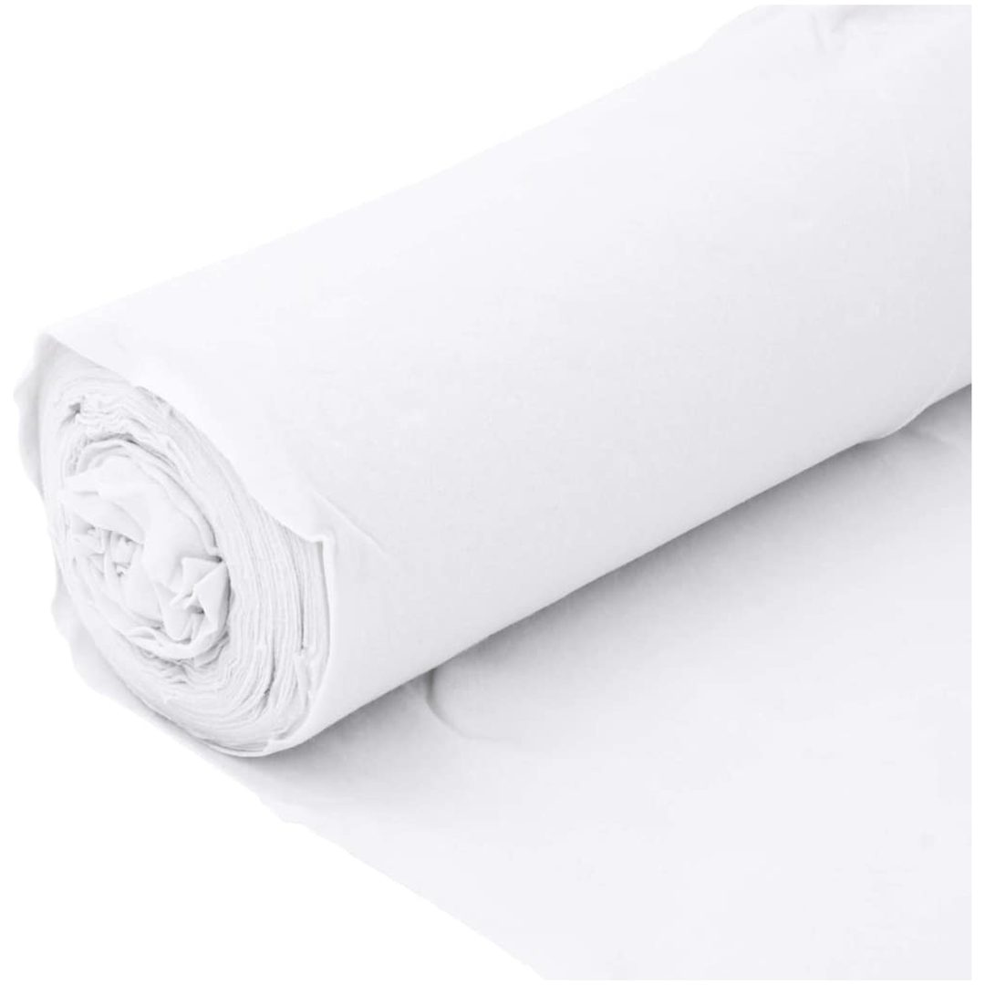 Ogräsduk 1x50 m polyesterfiber vit vidaXL 50 m (100 gsm) – bild 8
