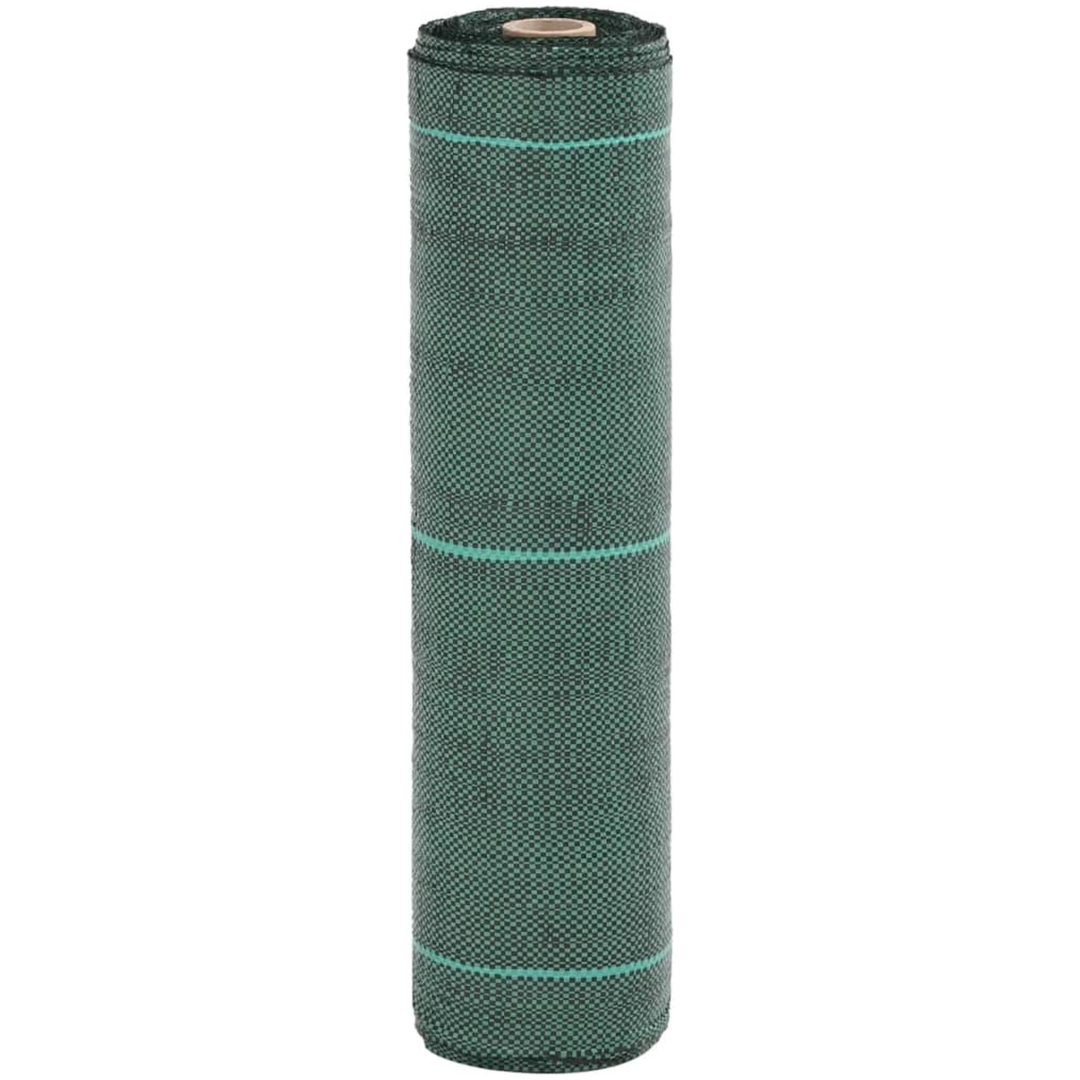 Ogräsmatta grön PP vidaXL 0.5 x 10 m