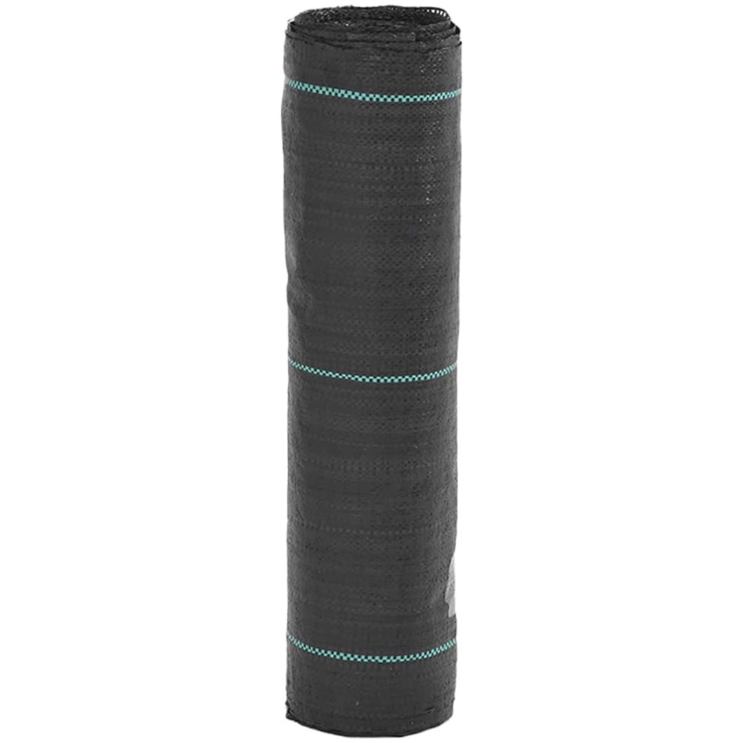Ogräsmatta svart PP vidaXL 0.5 x 10 m