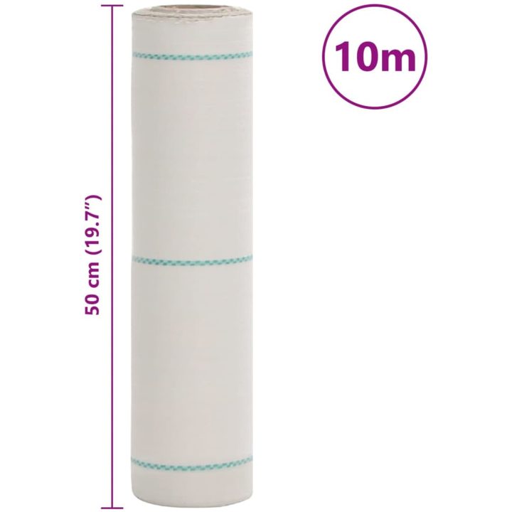 Ogräsmatta vit PP vidaXL 0.5 x 10 m – bild 7