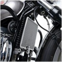 Oil Cooler Guard Black Royal Enfield R&G Racing