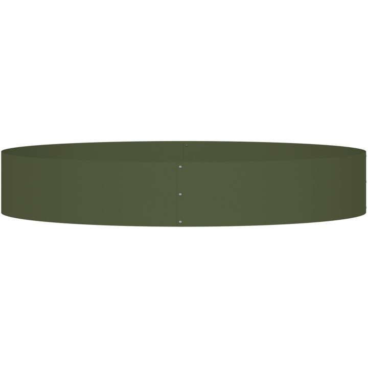 Olivgrön Kruka Olivgrön Metall Hållbar Cylindrisk Modern vidaXL Large – bild 5