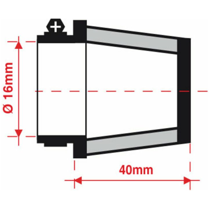 Oljeavluftningsfilter ⌀16mm BMC – bild 2