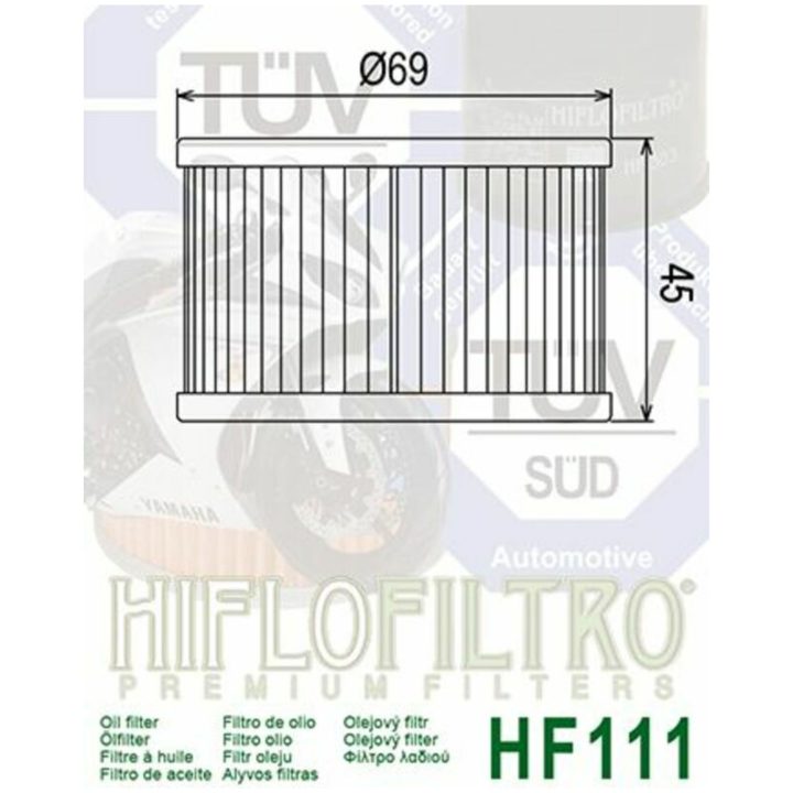 Oljefilter HIFLO HF111 – bild 2