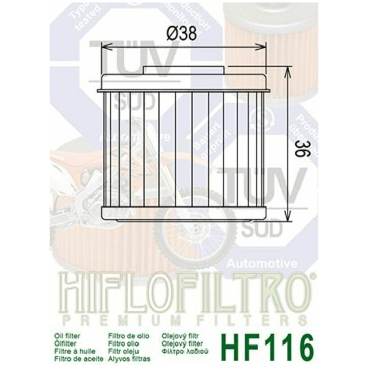 Oljefilter HIFLO HF116 – bild 2