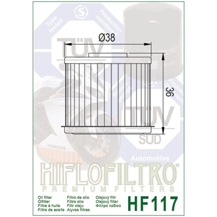 Oljefilter HIFLO HF117 – bild 2