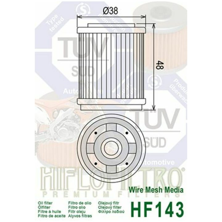 Oljefilter HIFLO HF143 – bild 3