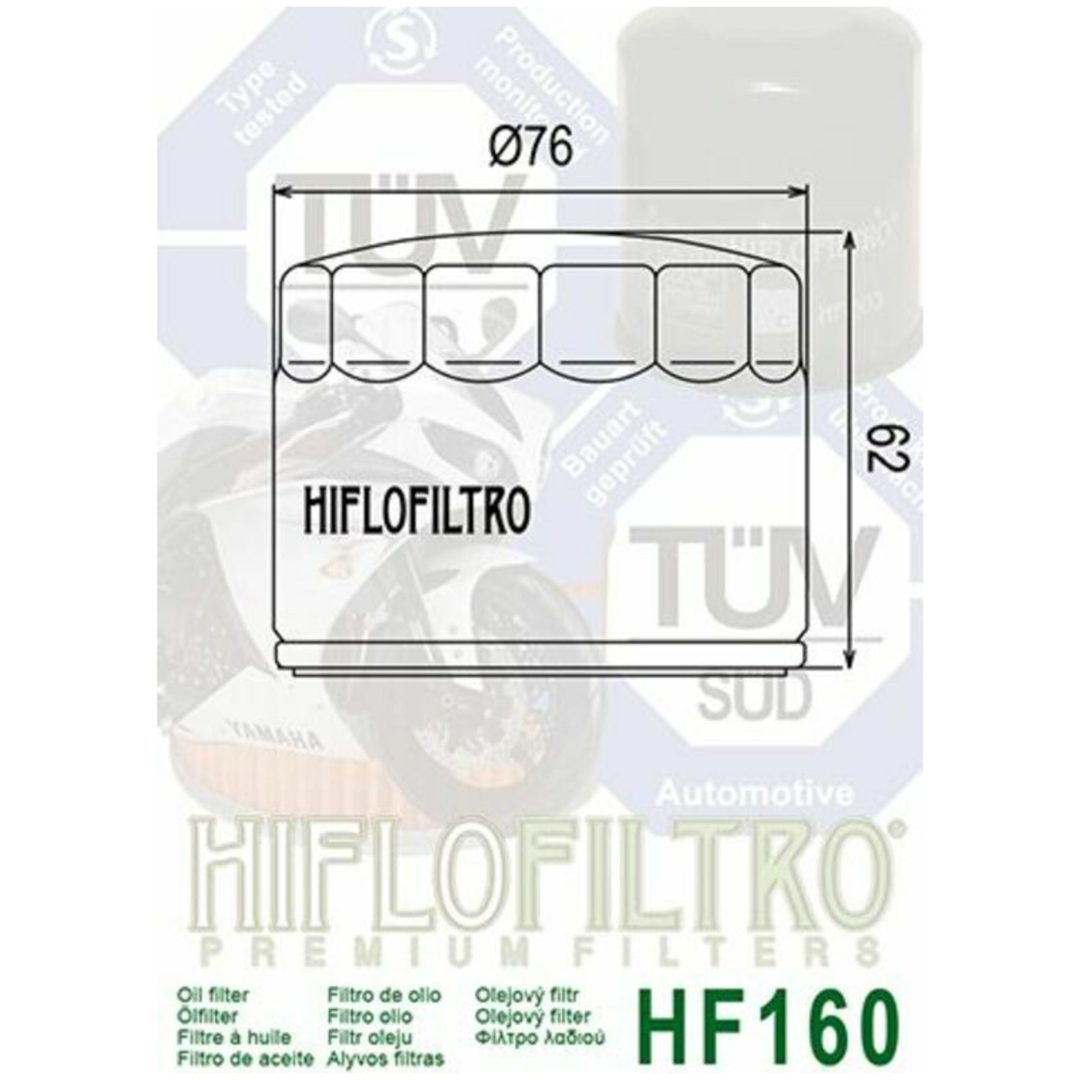 Oljefilter HIFLO HF160 – bild 2