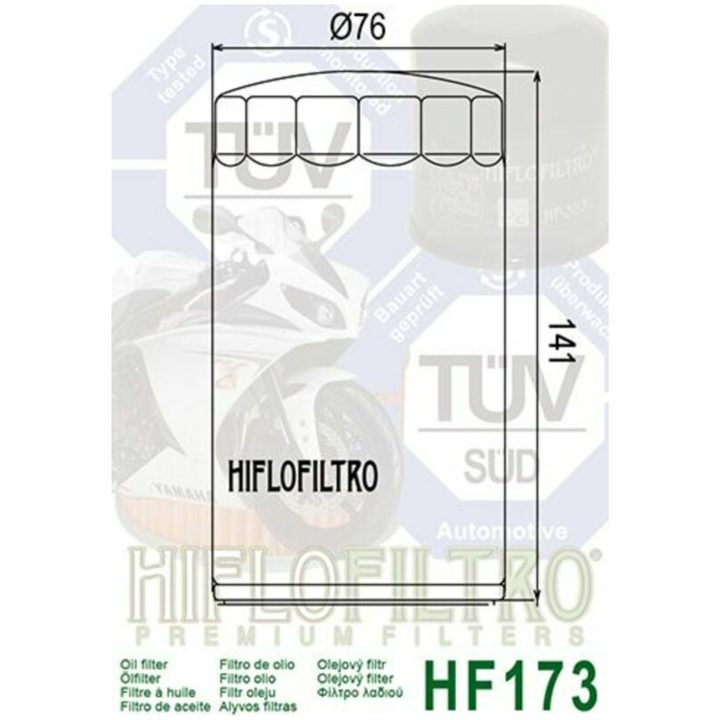 Oljefilter HIFLO HF173C Chrome – bild 3