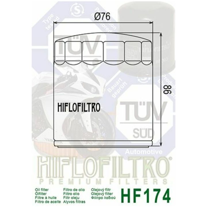 Oljefilter HIFLO HF174C Chrome – bild 2