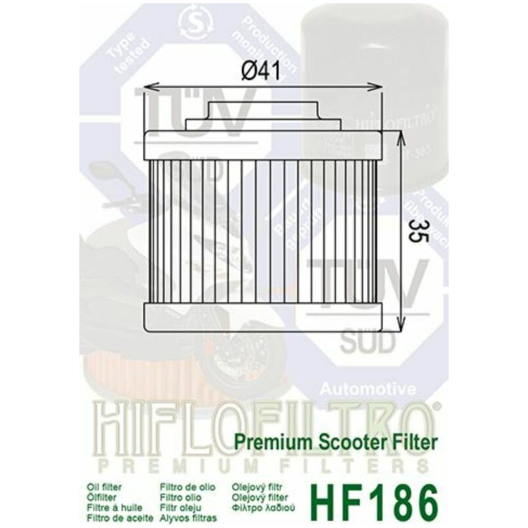 Oljefilter HIFLO HF186 – bild 2
