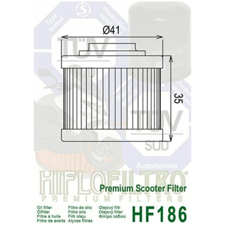 Oljefilter HIFLO HF186 – bild 2