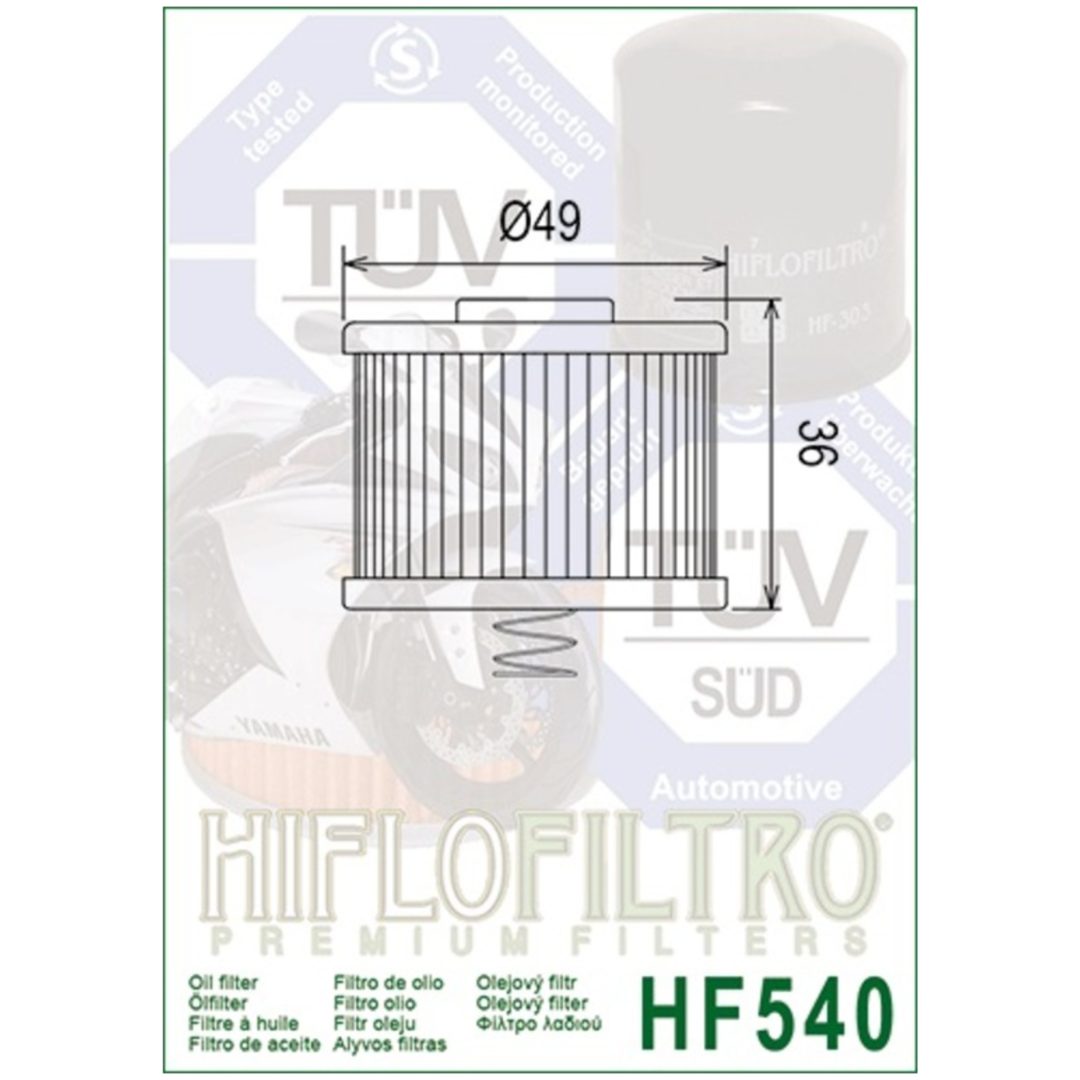 Oljefilter HIFLO HF540 – bild 3