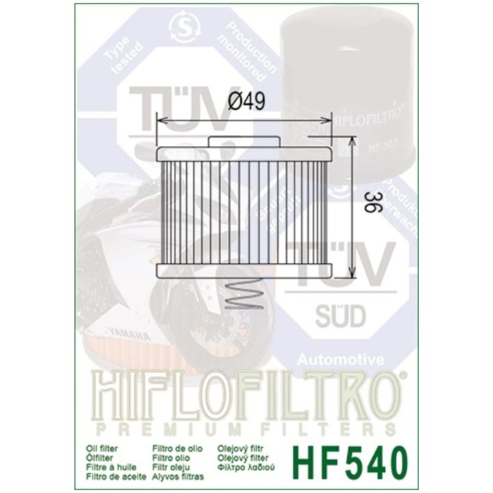 Oljefilter HIFLO HF540 – bild 3