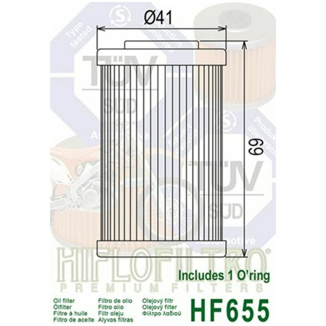 Oljefilter HIFLO HF655 – bild 3
