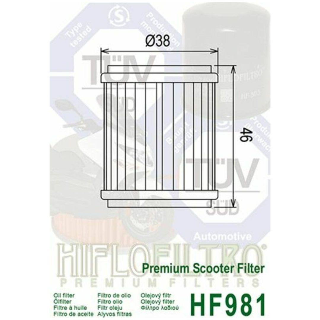 Oljefilter HIFLO HF981 – bild 2