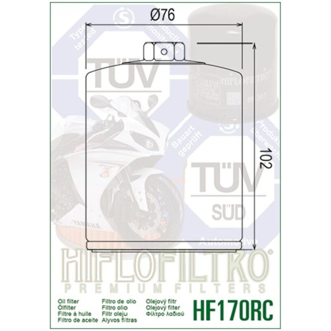 Oljefilter MC Racing Hiflo