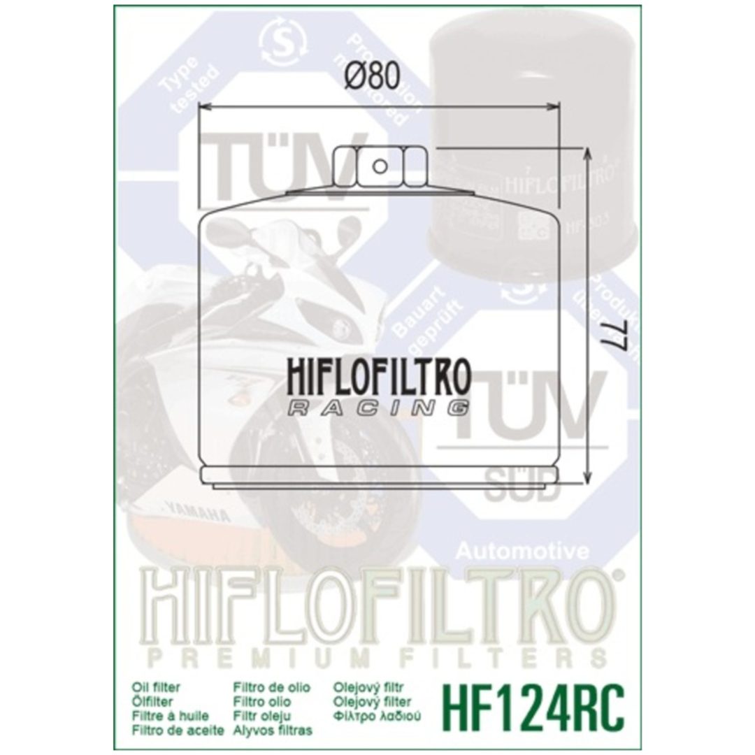 Oljefilter MC Racing Hiflo HF124RC – bild 2