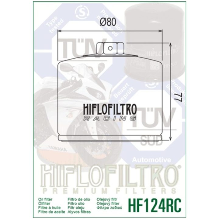 Oljefilter MC Racing Hiflo HF124RC – bild 2