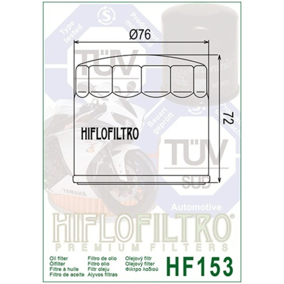 Oljefilter MC Racing Hiflo Oljefilter HF153